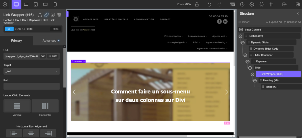 Comment paramétrer un répéteur Oxygen Builder avec lien full size Comment paramétrer un répéteur Oxygen Builder avec lien full size
